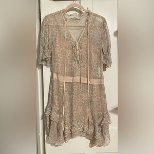 Coach Silk Tiered Dress